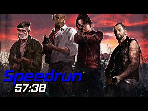 Left 4 Dead 2 Speedrun in 57:38 | Main Campaigns Solo | Any Difficulty