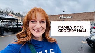 FAMILY OF 13 GROCERY HAUL