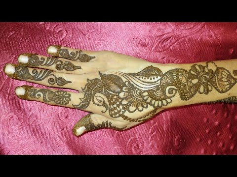 Simple Arabic back hand mehendi designs for karwachauth easy & simple mehndi pattern with Himshree