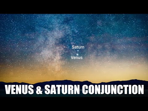 Venus and Saturn Conjunction January 2025 | Close Approach Of Venus And Saturn January 2025