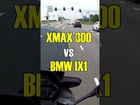 Yamaha XMAX 300 vs BMW IX1 #bmw #car  #ix1 #ev #motorcycle #yamaha #xmax300 #automobile