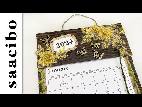 DIY Wall Calendar & Freebie  #diycalendarplanne  #papercrafttutorial