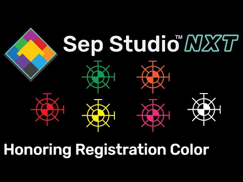 Separation Studio NXT - Honoring Registration Color - 20 Second Lesson