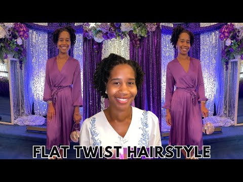 Styling my Hair: Flat Twist Hairstyle on Natural Hair | Gabrielle Ishell