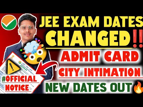 JEE Mains Admit Card 2025 |✅OFFICIAL‼️|JEE Main City Intimation 2025 | Jee Main Admit Card 2025 #jee