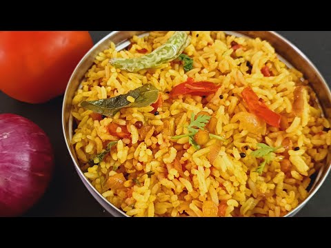 Simple & Quick 10 Minute Tomato Rice Recipe for Busy Mornings!