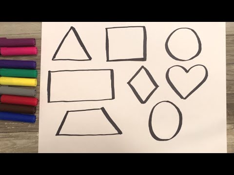 Shapes and Numbers coloring fun activity