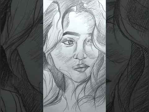 Finest face portrait under 20s #shorts #sckech #tiktok #drawing #youtubeshorts #facesketch #art