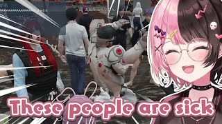 Hinano meeting more crazy people in VCR GTA [Vspo ENG Sub - Tachibana Hinano]