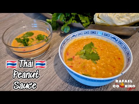 The Most Authentic Thai Peanut Sauce Recipe #thaifood #penautsauce #sauces