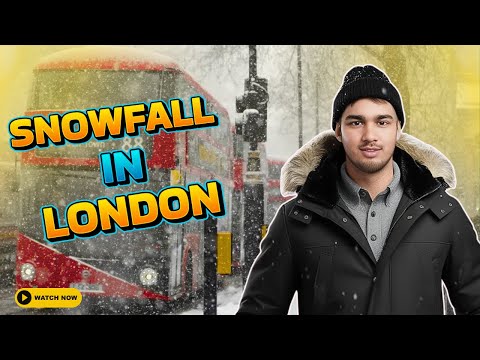 Snow Falls in LONDON Like Never Before!