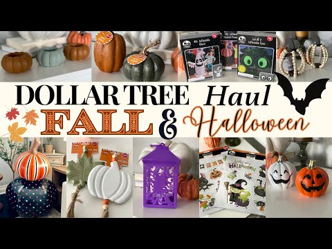 HUGE Dollar Tree NEW HALLOWEEN HAUL 2024 | 🎃 Halloween & 🍁 FALL Decor 2024 | Dollar Tree DIY 2024