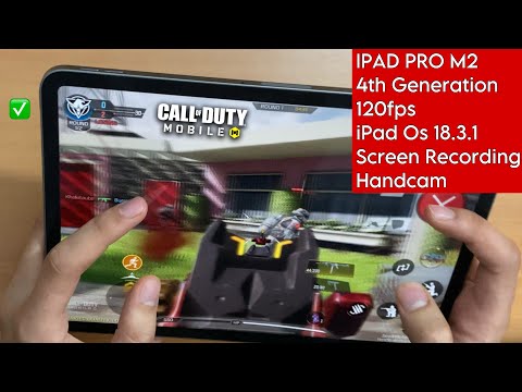 iPad Pro COD MOBILE TEST 2025 🔥 ( 120fps ) ⚡️HANDCAM/SCRREEN RECORDING 🥶 4 Finger/Reverse Gyro