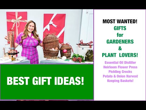 MOST WANTED GIFTS FOR GARDENERS! Essential Oil Distillation, Fermentation Crocks, Flower Press!