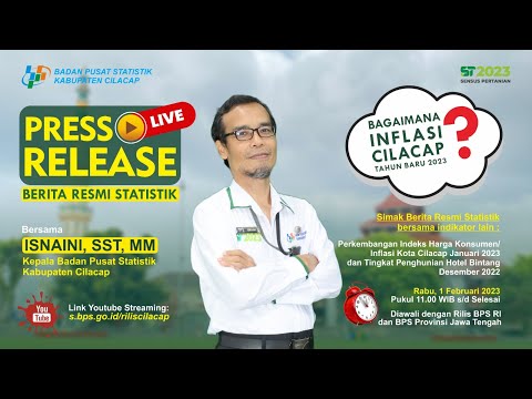 [RILIS CILACAP] BERITA RESMI STATISTIK 2 JANUARI 2023 #inflasi #inflasicilacap