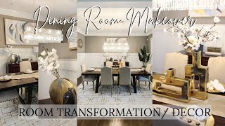 DINING ROOM MAKEOVER | DECORATE WITH ME | DINING ROOM DECOR IDEAS