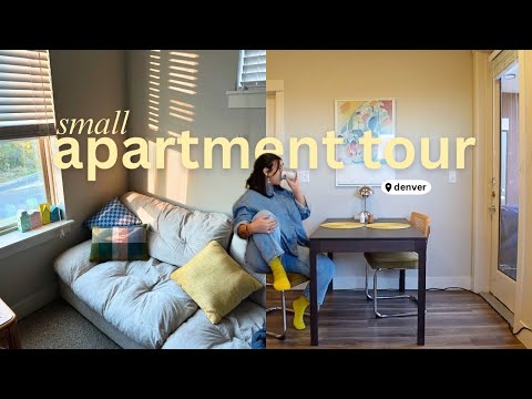 NEW APARTMENT TOUR 2024 (730 sq ft one bedroom apartment in denver, colorado)