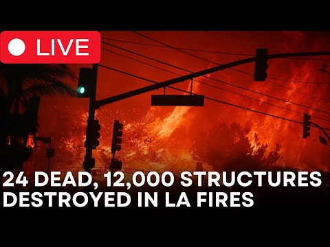 LIVE | Wildfires Tear Through Los Angeles | Firefighters Struggle to Contain Fire | CLRCUT