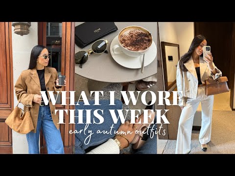 WHAT I WORE THIS WEEK | casual autumn outfits, date night, transitional autumn