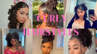 🦋 Natural Curly hairstyles💫//Protective hairstyles✨|Compilation|✨ pt 2