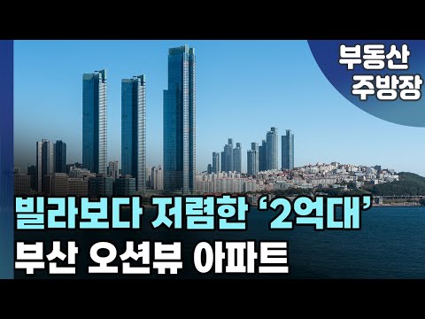 ‘부산’ 2억대 오션뷰 아파트(부동산 가격 집값 전망 상승 하락 폭락)