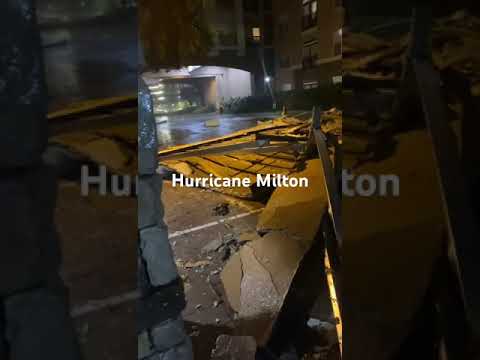 Hurricane Milton damage Tampa/westshore #tampa #milton #hurricane