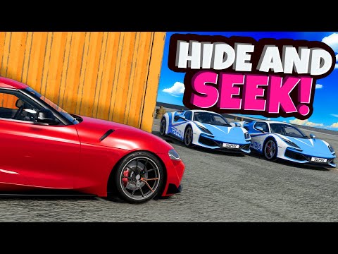 Trolling My Friends in Hide and Seek with Cars! (BeamNG Drive Mods)