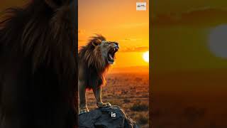 The Roar of the Lion: Nature's Long-Distance Call #shorts #nature #animals