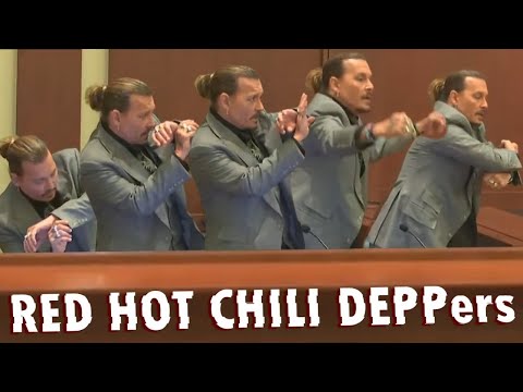 Johnny Depp Sings in Court, Then Wins (Scar Tissue - Red Hot Chili Peppers Cover)