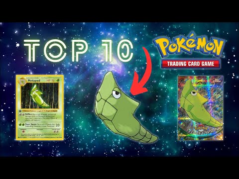 Top 10 EXPENSIVE Metapod Pokémon Cards! #top10 #pokemon #metapod