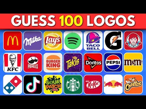 Guess The Fast Food Logo in 3 Seconds | 100 Famous Logos 🍔🍫 Logo Quiz 2025