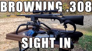 Browning AB3 .308 win sight in and Test Fire