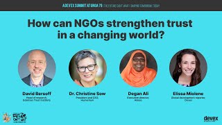 Devex@UNGA79 (Day 2) 12 - How can NGOs strengthen trust in a changing world?