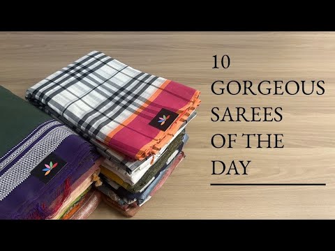 Detailed Video - 10 Gorgeous Weaves of the Day | Shop on www.fabk.in #fabksarees #sareelove #weaves