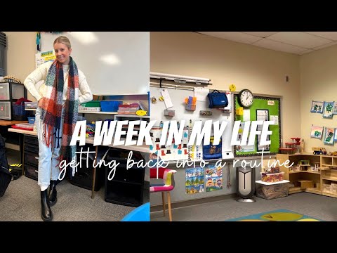 BUSY VLOG | adjusting to being back in the classroom full time!