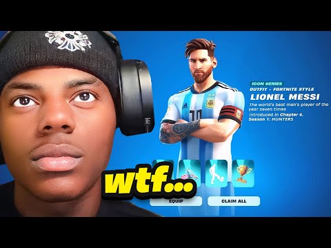 iShowSpeed Reacts To Messi In Fortnite