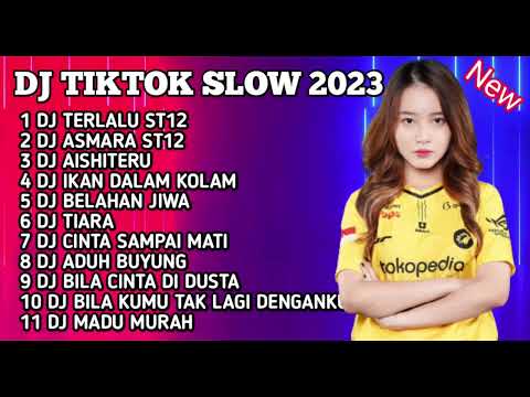 DJ TIKTOK SLOW 2023 | DJ TERLALU ST12 SLOW BAS - DJ ASMARA CARLI ST12 - DJ AISHITERU