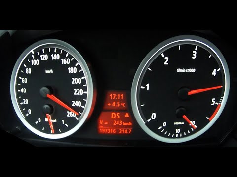 BMW 535d E61Acceleration 0-250 test drive on German Autobahn