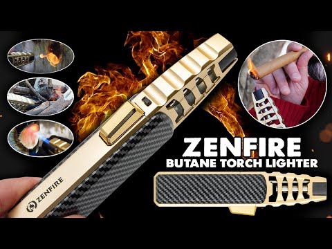 BUDK: High Heat and Precision with the Zenfire Gold Butane Torch Lighter!