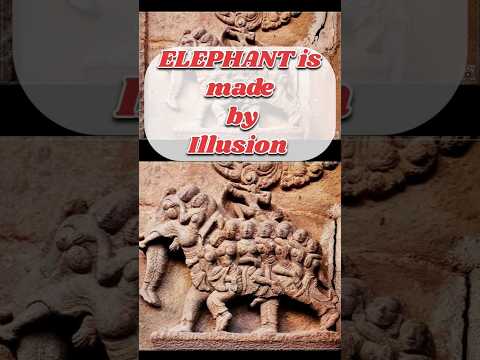 Elephant is made by Illussion | Vikash Dhakar | #video #temple # #sculpture #india #ancient #shorts