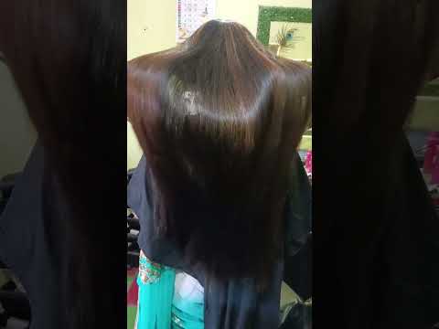 Brown colour hair highlight/ hair brown colour/#highlights #hairtutorial #browncolor #youtubeshorts