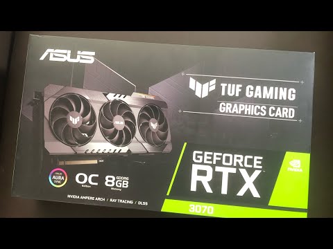 开箱TUF RTX3070显卡+ETH挖矿算力