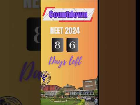 86 days left for neet aspirants #viral # viral video #neet2024 #mbbs #neetmotivation #pw #allen