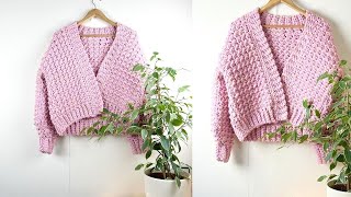 Crochet Bomber Cardigan Tutorial