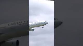 Cathay Pacific landing at Mactan Cebu International Airport