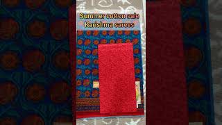 #summercottonsaree #beautiful Karishma saree collection