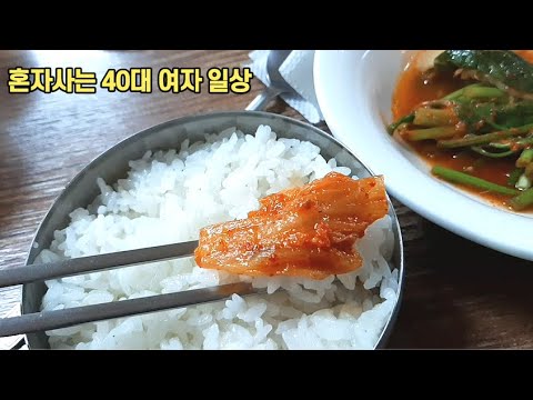 40후반 1인가구 일상 브이로그 vlog 혼자사는데도 생활비가 빠듯하다