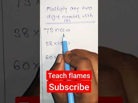 multiply any two digit number with 101 #shorts #mathstrick #easymaths #multiplytricks