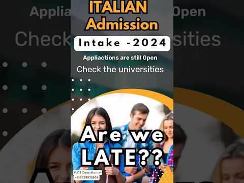 Italian universities Admission 2024 | September intake 2024 #shorts #studyinitaly#shortsindia #viral