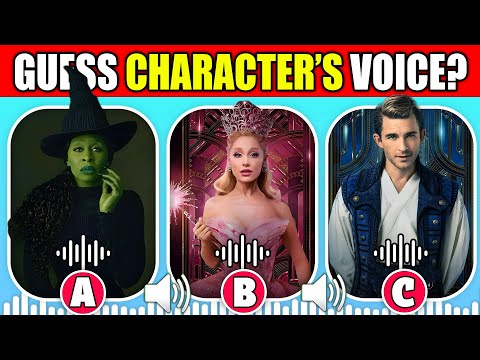 🔊 Can You Guess The Wicked🧹2024 🎵 Movie Characters by Their Voice? | Glinda, ShenShen, Elphaba, BOQ